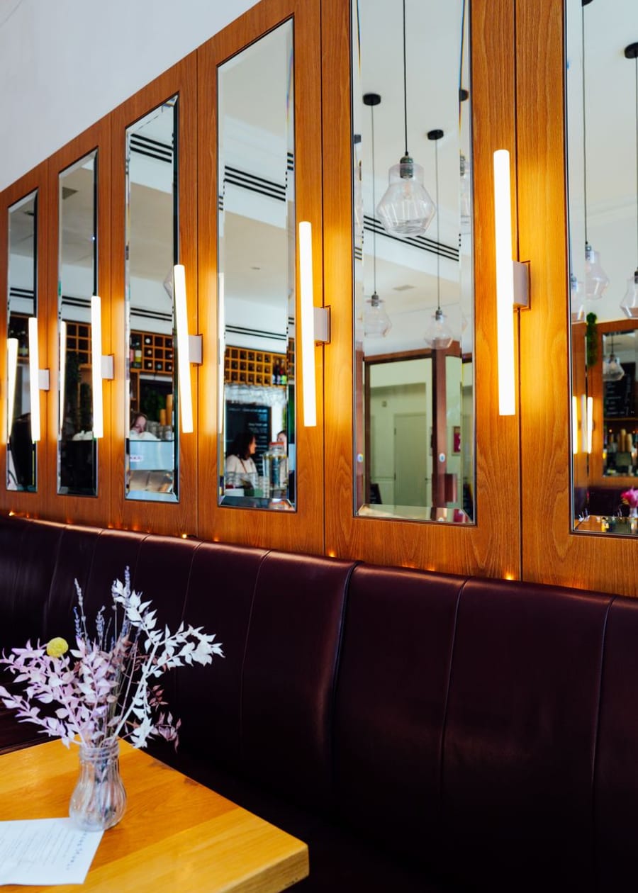 The dining room